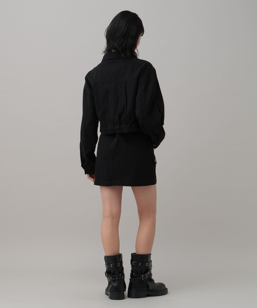 3.3 Field Trip （3.3フィールドトリップ）の「【セットアップ着用可能】3.3 Field Trip／アイレットデザインワークジャケット（ブルゾン・レディース・ブラック/カモフラージュ/レオパード・FREE）」の22枚目の写真