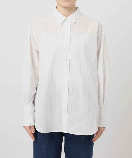 B.C STOCK(ベーセーストック)の「《2枚セット》レースキャミ付きシャツブラウス(シャツ/ブラウス・レディース・ブラック/ホワイト・FREE)」の7枚目の写真