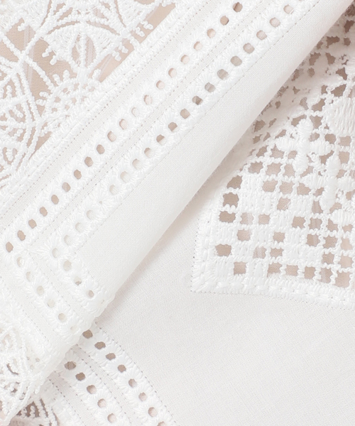 B.C STOCK(ベーセーストック)の「《2枚セット》レースキャミ付きシャツブラウス(シャツ/ブラウス・レディース・ブラック/ホワイト・FREE)」の14枚目の写真