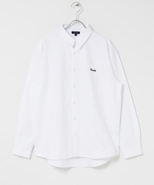 ITEMS URBANRESEARCH(アイテムズ アーバンリサーチ)の「刺繍 オックス レギュラーカラーシャツ(シャツ/ブラウス・メンズ・ホワイト/ブルー・MEDIUM/LARGE)」の7枚目の写真