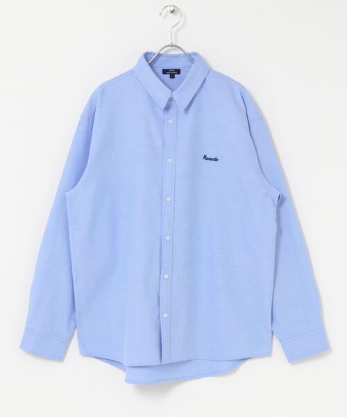 ITEMS URBANRESEARCH(アイテムズ アーバンリサーチ)の「刺繍 オックス レギュラーカラーシャツ(シャツ/ブラウス・メンズ・ホワイト/ブルー・MEDIUM/LARGE)」の14枚目の写真