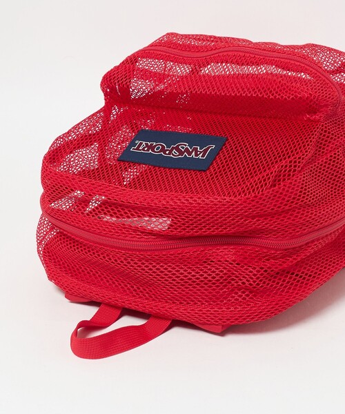 JANSPORT（ジャンスポーツ）の「＜JANSPORT＞メッシュ パック リュック（バックパック/リュック・メンズ・ブラック/レッド・FREE）」の8枚目の写真