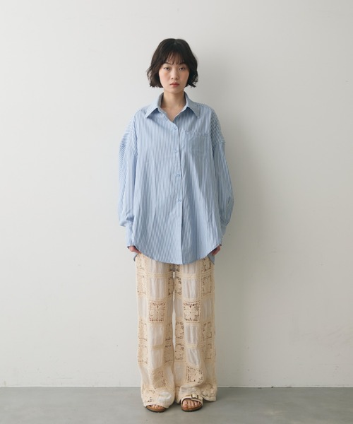full/fill.(フルフィル)の「flower crochet patchwork pants / フラワークロシェパッチワークパンツ(その他パンツ・レディース・ホワイト/ナチュラル・FREE)」の17枚目の写真