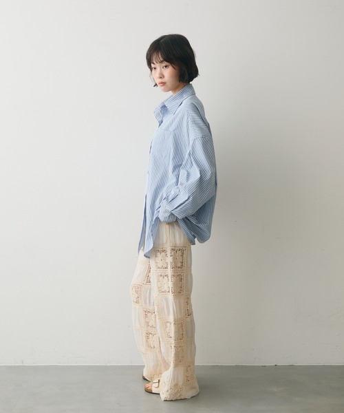 full/fill.(フルフィル)の「flower crochet patchwork pants / フラワークロシェパッチワークパンツ(その他パンツ・レディース・ホワイト/ナチュラル・FREE)」の18枚目の写真