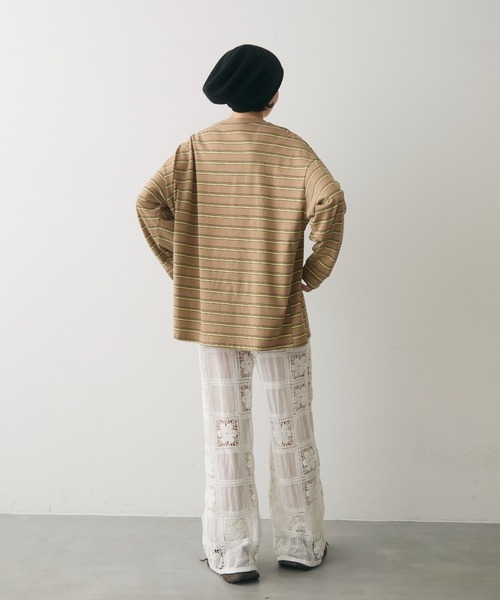 full/fill.(フルフィル)の「flower crochet patchwork pants / フラワークロシェパッチワークパンツ(その他パンツ・レディース・ホワイト/ナチュラル・FREE)」の12枚目の写真