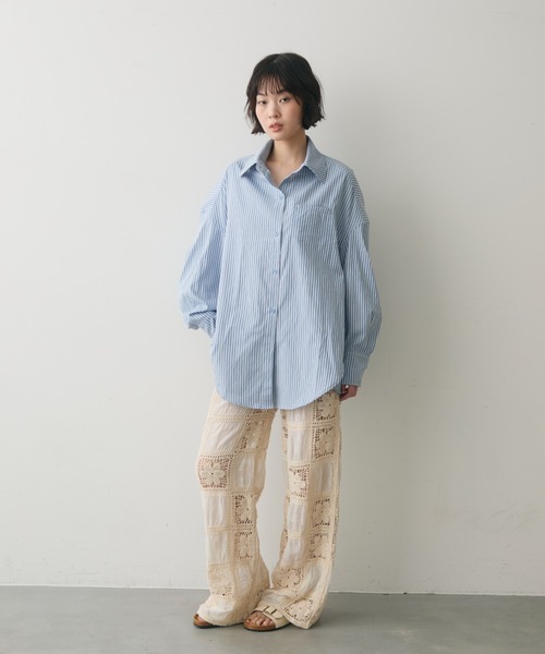 full/fill.(フルフィル)の「flower crochet patchwork pants / フラワークロシェパッチワークパンツ(その他パンツ・レディース・ホワイト/ナチュラル・FREE)」の13枚目の写真