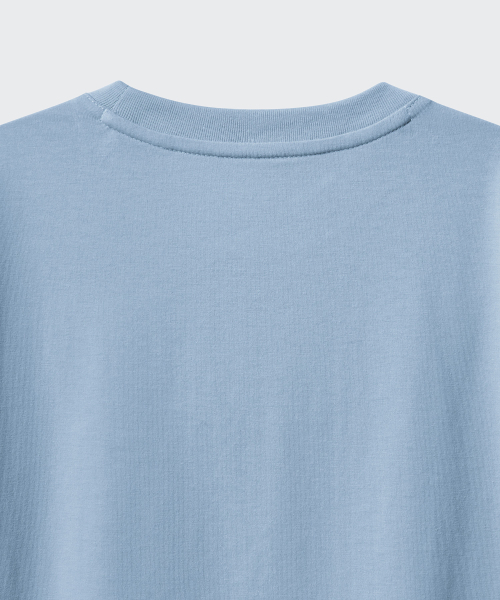 MUSINSA STANDARD KIDS（ムシンサスタンダードキッズ）の「[クールスタンダード] リラックスドクルーネックTシャツ [スカイブルー]（Tシャツ/カットソー・レディース・その他・110/120/130/140/150/160）」の7枚目の写真