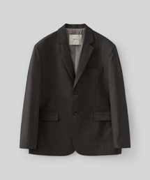 FABREGAT（ファブレガ）の「ベーンストライプブレザージャケット（ダークブラウン）（テーラードジャケット）」