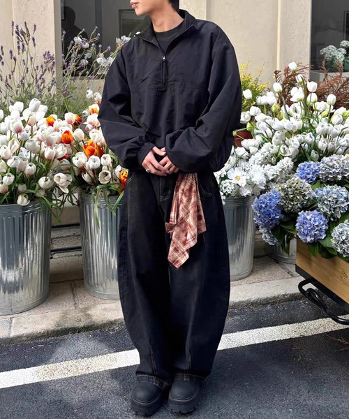 TOBEE(トゥビー)の「【TOBEE】カーブペインターデニムパンツ/スカーフ付き(デニムパンツ・メンズ・ブラック・SMALL/X-LARGE/MEDIUM/LARGE)」の8枚目の写真