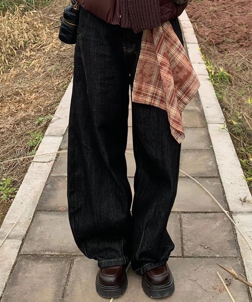 TOBEE(トゥビー)の「【TOBEE】カーブペインターデニムパンツ/スカーフ付き(デニムパンツ・メンズ・ブラック・SMALL/X-LARGE/MEDIUM/LARGE)」の9枚目の写真