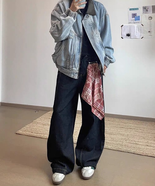 TOBEE(トゥビー)の「【TOBEE】カーブペインターデニムパンツ/スカーフ付き(デニムパンツ・メンズ・ブラック・SMALL/X-LARGE/MEDIUM/LARGE)」の11枚目の写真