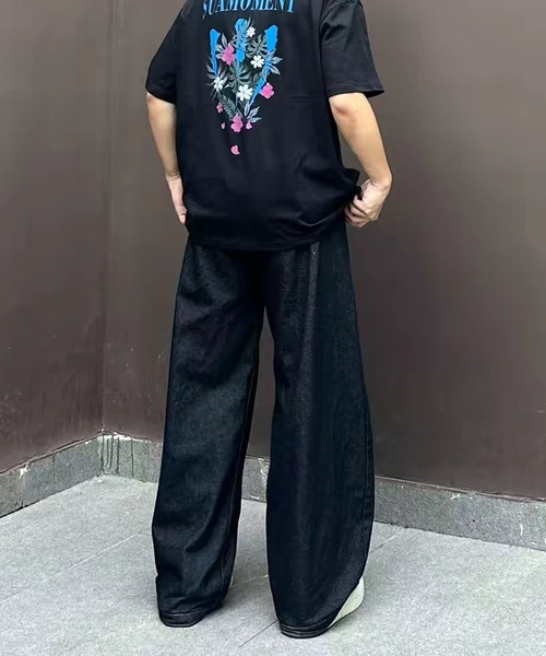 TOBEE(トゥビー)の「【TOBEE】カーブペインターデニムパンツ/スカーフ付き(デニムパンツ・メンズ・ブラック・SMALL/X-LARGE/MEDIUM/LARGE)」の7枚目の写真