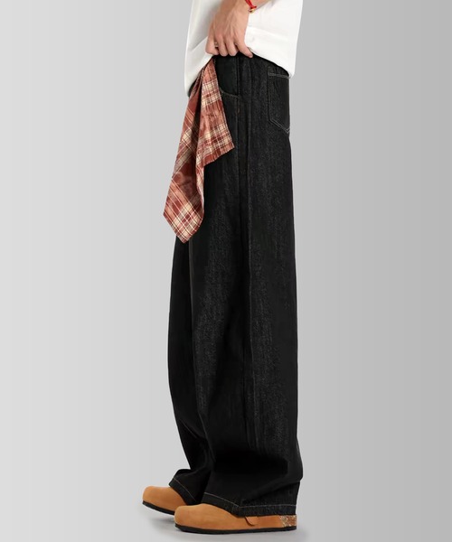 TOBEE(トゥビー)の「【TOBEE】カーブペインターデニムパンツ/スカーフ付き(デニムパンツ・メンズ・ブラック・SMALL/X-LARGE/MEDIUM/LARGE)」の19枚目の写真