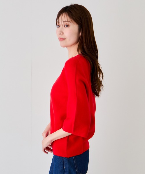 Jayro(ジャイロ)の「シルキータッチパフスリーブニット(Tシャツ/カットソー・レディース・ブラック/グレー/ホワイト系その他/レッド/イエロー・M)」の13枚目の写真