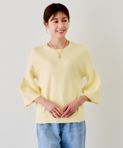 Jayro(ジャイロ)の「シルキータッチパフスリーブニット(Tシャツ/カットソー・レディース・ブラック/グレー/ホワイト系その他/レッド/イエロー・M)」の18枚目の写真