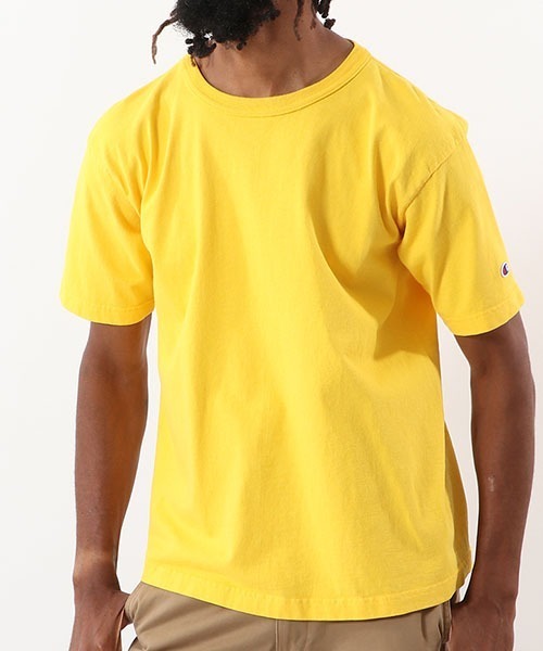 Champion（チャンピオン）の「【Champion/チャンピオン】メンズ MADE IN USA T1011(ティーテンイレブン) ショートスリーブTシャツ（Tシャツ/カットソー・メンズ・オレンジ/バイオレット/ブラック/ホワイト/チャコール/ネイビー/ゴールド/グレー系その他/モスグリーン/イエロー系その他/ブルー系その他/レッド系その他2/アーミー/ライトブルー/マルーン/イエロー・MEDIUM/SMALL/LARGE/X-LARGE）」の21枚目の写真