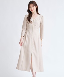 NOELA | フロントファスナーパイピングワンピース(ワンピース)