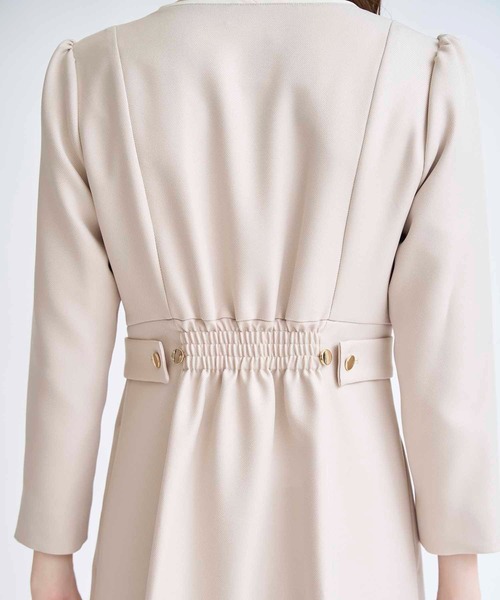 NOELA（ノエラ）の「フロントファスナーパイピングワンピース（ワンピース・レディース・ブラック/ベージュ・M/S）」の16枚目の写真