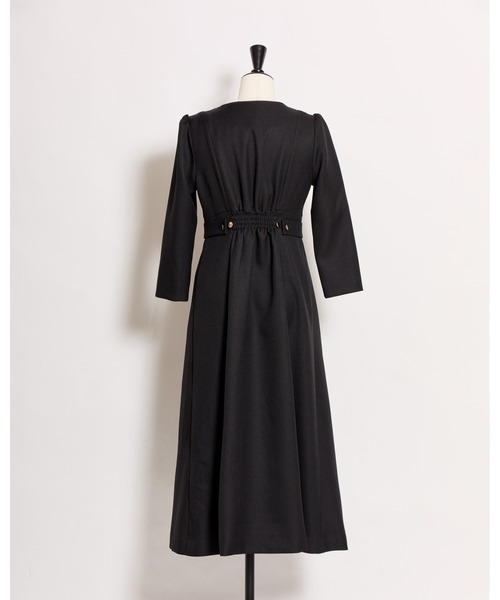 NOELA（ノエラ）の「フロントファスナーパイピングワンピース（ワンピース・レディース・ブラック/ベージュ・M/S）」の19枚目の写真