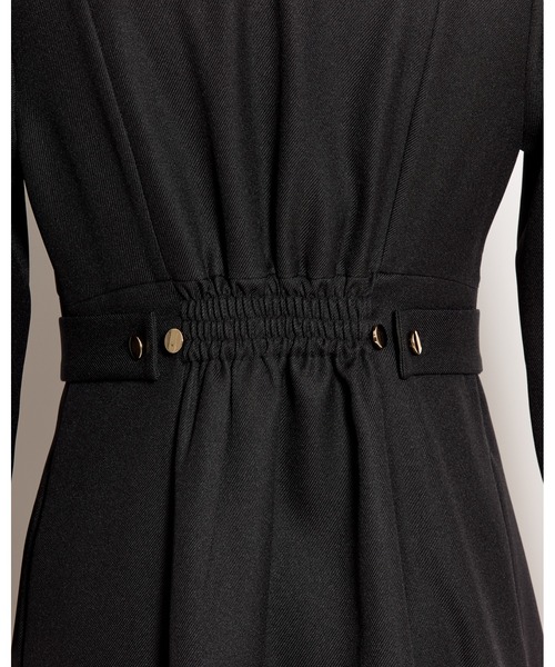 NOELA（ノエラ）の「フロントファスナーパイピングワンピース（ワンピース・レディース・ブラック/ベージュ・M/S）」の20枚目の写真