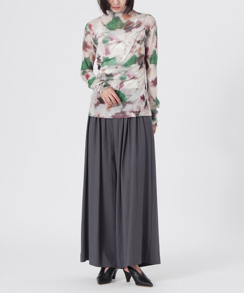 LOVELESS（ラブレス）の「ニュアンスプリントシアープルオーバー（Tシャツ/カットソー・レディース・ピンク系その他2/ホワイト系その他/ブラック・36）」の8枚目の写真