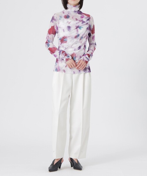 LOVELESS（ラブレス）の「ニュアンスプリントシアープルオーバー（Tシャツ/カットソー・レディース・ピンク系その他2/ホワイト系その他/ブラック・36）」の12枚目の写真