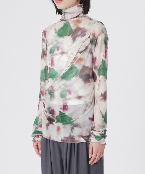 LOVELESS（ラブレス）の「ニュアンスプリントシアープルオーバー（Tシャツ/カットソー・レディース・ピンク系その他2/ホワイト系その他/ブラック・36）」の14枚目の写真