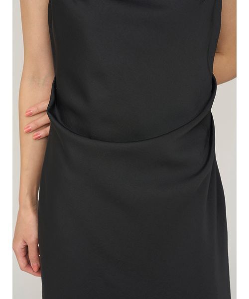 SNIDEL（スナイデル）の「ドレープキャミワンピース（ワンピース・レディース・その他/ブラック/アイボリー・1/0）」の6枚目の写真