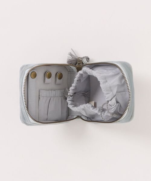 studio CLIP（スタディオクリップ）の「ビーズ刺繍アクセポーチ 599483（その他雑貨・レディース・ベージュ/ブルー・FREE）」の6枚目の写真