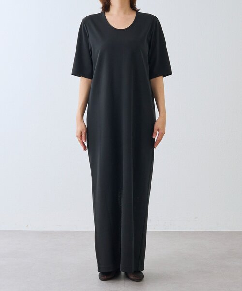 RIVE DROITE（リヴドロワ）の「予約【接触冷感・紫外線防止素材】ゴブソデカットソーワンピース（ワンピース・レディース・ブラック/ブラウン・40/38/36）」の11枚目の写真