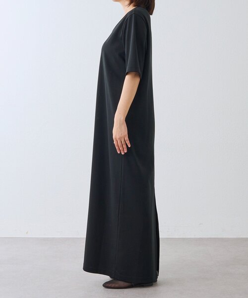 RIVE DROITE（リヴドロワ）の「予約【接触冷感・紫外線防止素材】ゴブソデカットソーワンピース（ワンピース・レディース・ブラック/ブラウン・40/38/36）」の12枚目の写真