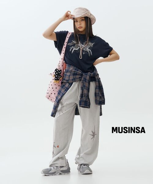 XTONZ（エクストーンズ）の「XTS042 ライトチェックシャツ (ネイビー)（シャツ/ブラウス・レディース・その他・MEDIUM/LARGE）」の8枚目の写真