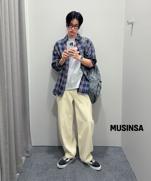 XTONZ（エクストーンズ）の「XTS042 ライトチェックシャツ (ネイビー)（シャツ/ブラウス・レディース・その他・MEDIUM/LARGE）」の11枚目の写真