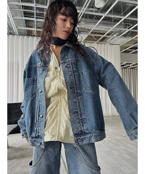 ELCHELE(エルチェレ)の「EPIC UTILITY VEST(ベスト・レディース・ライトブルー/アイボリー/ブラック・FREE)」の21枚目の写真