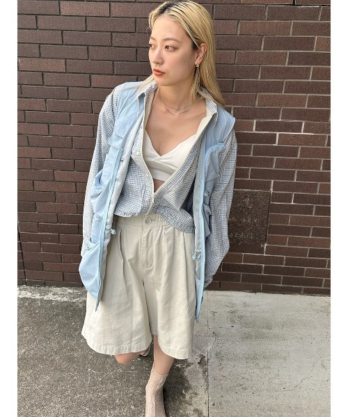 ELCHELE(エルチェレ)の「EPIC UTILITY VEST(ベスト・レディース・ライトブルー/アイボリー/ブラック・FREE)」の22枚目の写真