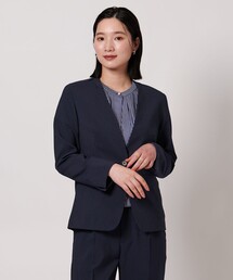 A DAY IN THE LIFE UNITED ARROWS（アデイインザライフユナイテッドアローズ）の「サッカー Vネックジャケット ‐マシンウォッシャブル‐＜A DAY IN THE LIFE＞（ノーカラージャケット）」