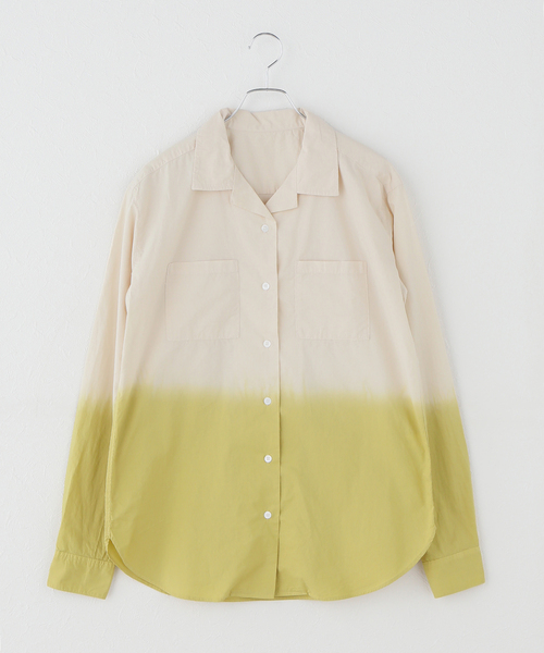 PROVOKE （プロヴォーク）の「【PROVOKE/プロヴォーク】 gradation shirt（シャツ/ブラウス・レディース・アイボリー/ブラック・FREE）」の2枚目の写真