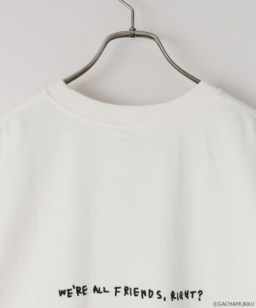 LOWRYS FARM（ローリーズファーム）の「【ガチャピン・ムック】Tシャツ　658174（Tシャツ/カットソー・レディース・オフホワイト/チャコールグレー・FREE）」の11枚目の写真