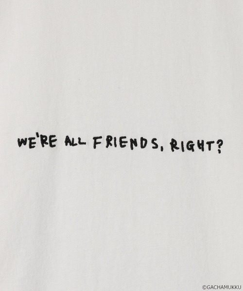 LOWRYS FARM（ローリーズファーム）の「【ガチャピン・ムック】Tシャツ　658174（Tシャツ/カットソー・レディース・オフホワイト/チャコールグレー・FREE）」の12枚目の写真