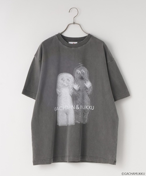 LOWRYS FARM（ローリーズファーム）の「【ガチャピン・ムック】Tシャツ　658174（Tシャツ/カットソー・レディース・オフホワイト/チャコールグレー・FREE）」の13枚目の写真