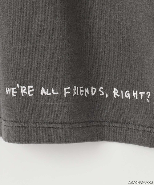 LOWRYS FARM（ローリーズファーム）の「【ガチャピン・ムック】Tシャツ　658174（Tシャツ/カットソー・レディース・オフホワイト/チャコールグレー・FREE）」の15枚目の写真