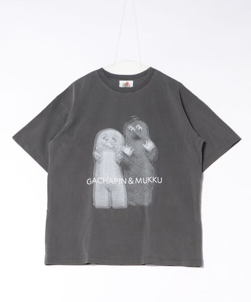 LOWRYS FARM（ローリーズファーム）の「【ガチャピン・ムック】Tシャツ　658174（Tシャツ/カットソー・レディース・オフホワイト/チャコールグレー・FREE）」の17枚目の写真