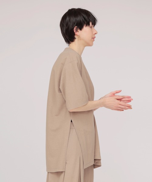 DRESSLAVE(ドレスレイブ)の「natural wrinkles tuck pullover cutsew(ナチュラルリンクルタックプルオーバー)(Tシャツ/カットソー・レディース・ホワイト/ベージュ・38)」の3枚目の写真