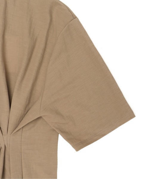 DRESSLAVE(ドレスレイブ)の「natural wrinkles tuck pullover cutsew(ナチュラルリンクルタックプルオーバー)(Tシャツ/カットソー・レディース・ホワイト/ベージュ・38)」の14枚目の写真