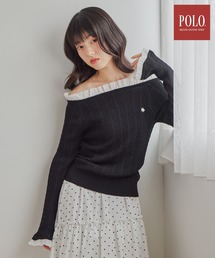 Heather | 【POLO BCS(ポロ・ビーシーエス)】フリルドッキングプルオーバー　666081(ニット/セーター)