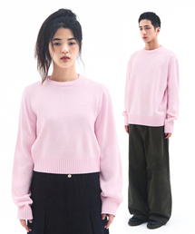 BASIC SMALL LOGO KNIT PINK