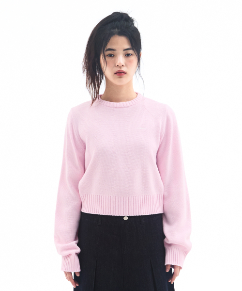 AMESWORLDWIDE（アメスワールドワイド）の「BASIC SMALL LOGO KNIT PINK（ニット/セーター・レディース・その他・SMALL/MEDIUM/LARGE）」の2枚目の写真