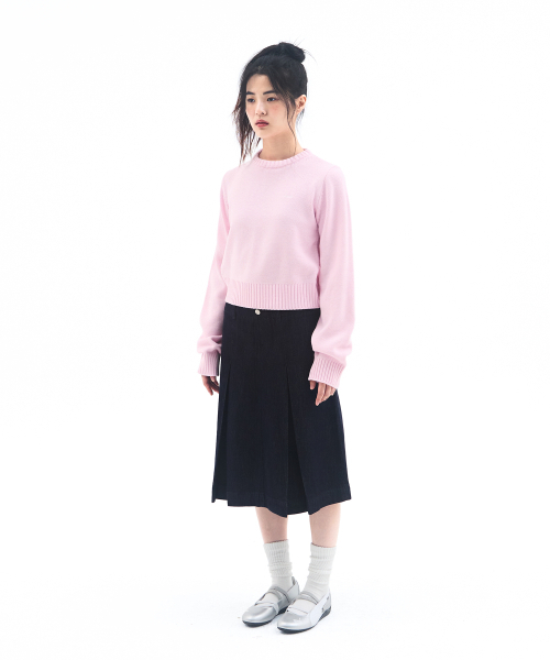 AMESWORLDWIDE（アメスワールドワイド）の「BASIC SMALL LOGO KNIT PINK（ニット/セーター・レディース・その他・SMALL/MEDIUM/LARGE）」の4枚目の写真