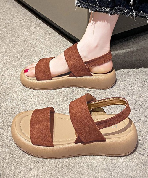 Miniministore(ミニミニストア)の「厚底サンダル ビーチサンダル 美脚 夏靴(サンダル・レディース・ブラック/アイボリー/キャメル・24.0cm/23.5cm/23.0cm/22.5cm/25.0cm/24.5cm)」の14枚目の写真