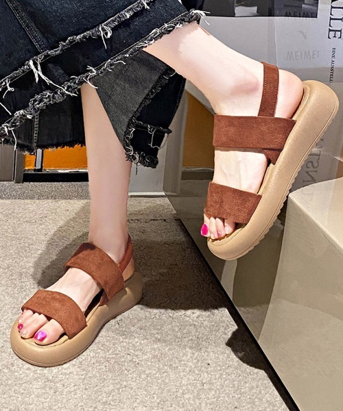Miniministore(ミニミニストア)の「厚底サンダル ビーチサンダル 美脚 夏靴(サンダル・レディース・ブラック/アイボリー/キャメル・24.0cm/23.5cm/23.0cm/22.5cm/25.0cm/24.5cm)」の15枚目の写真
